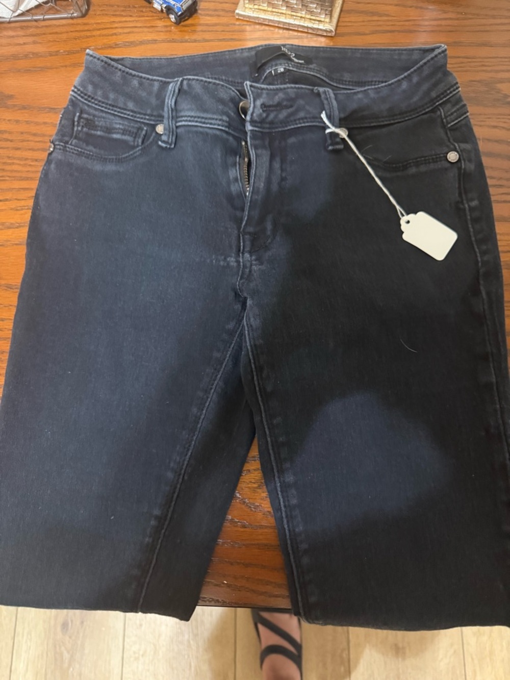 1822 Denim Black High-Rise Stretch Jeans